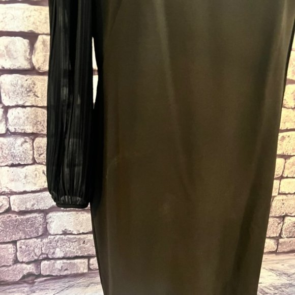 Donna Ricco NWT Black Long Sleeve Dress Size 14 - Picture 3 of 9